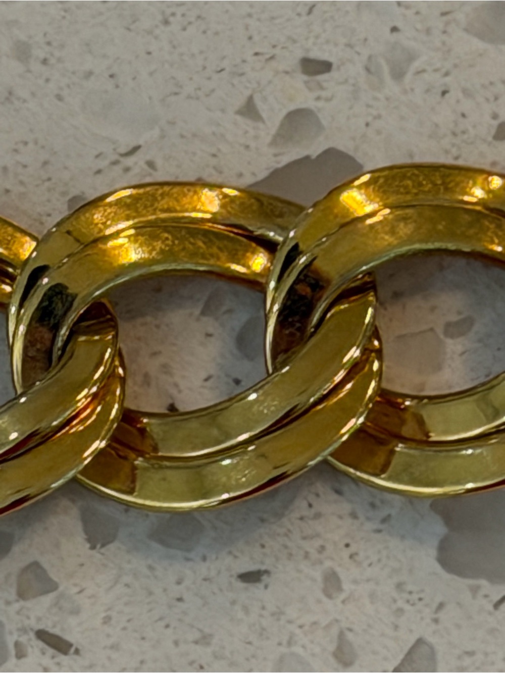Trendy Gold Tone Large Chain Link Bracelet - Women Jewelry